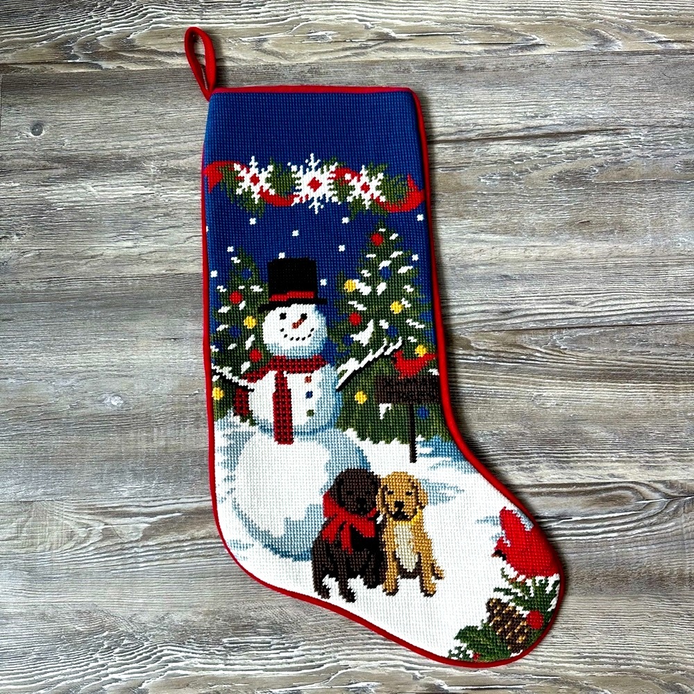L.L. Bean Snowman Christmas Stocking